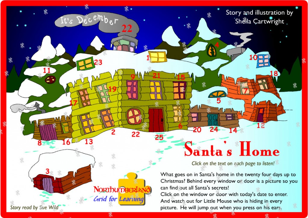 Santa's Home Advent Calendar