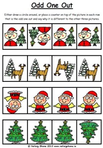 Visual Discrimination « Christmas Classroom Resources for Teachers ...