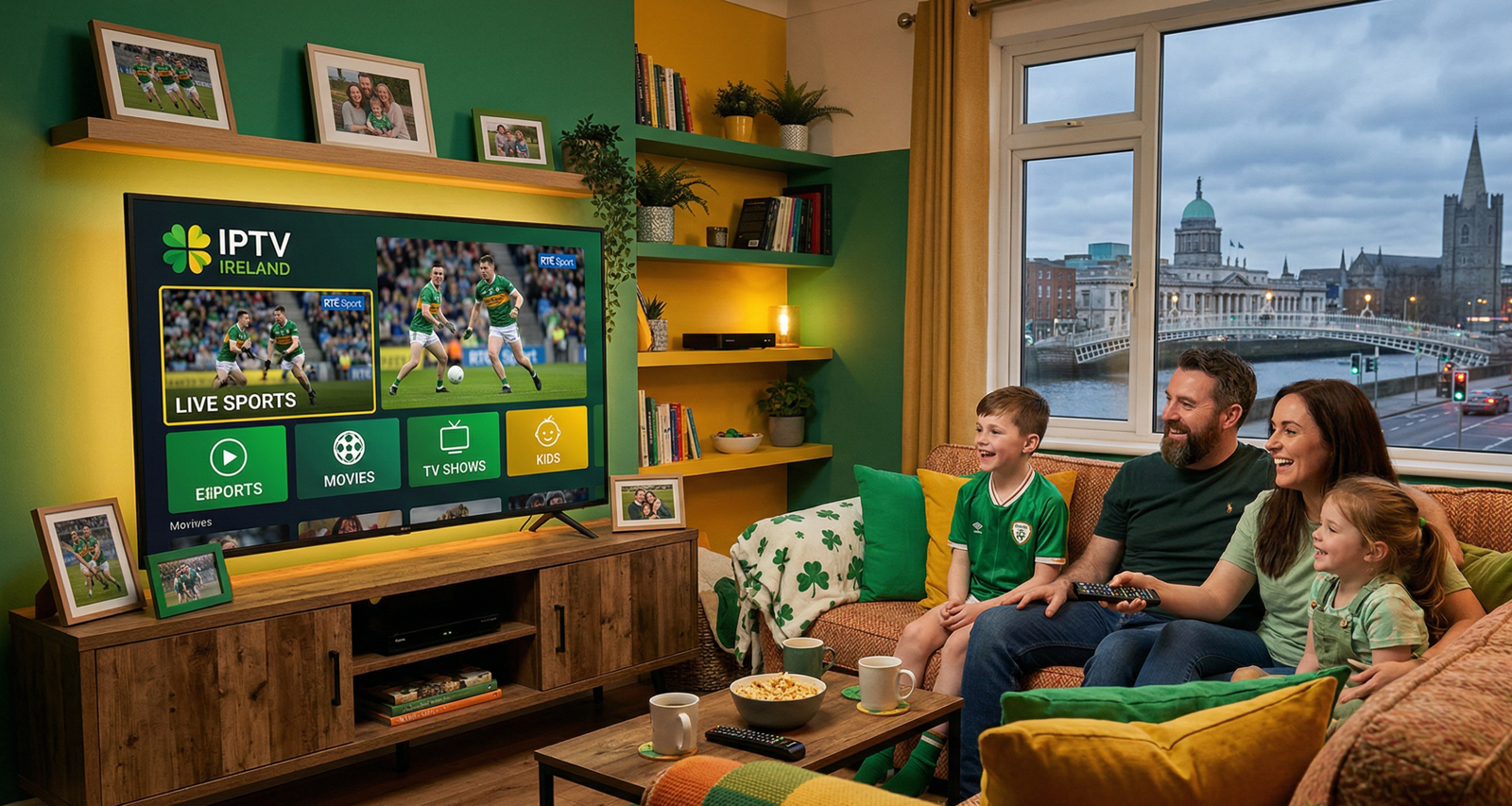 IPTV Subscription Ireland — premium plans with 18,000+ channels, live sports, movies and 4K streaming for Irish households