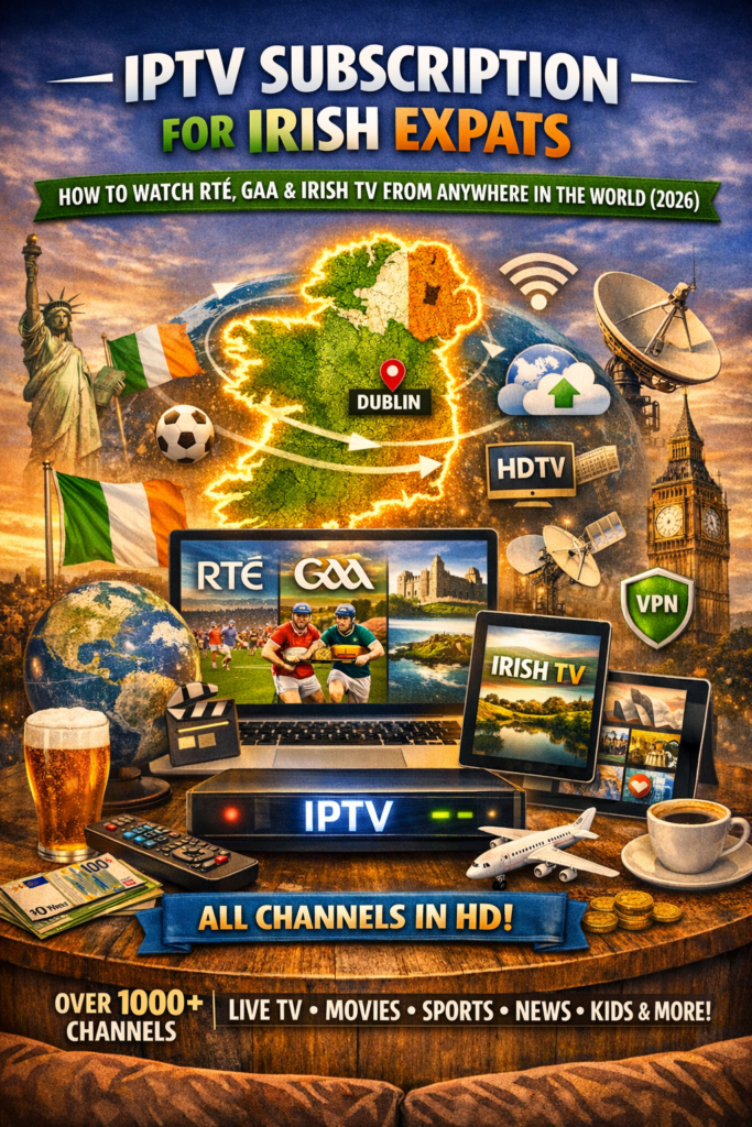 IPTV Ireland subscription for Irish expats watch RTÉ abroad