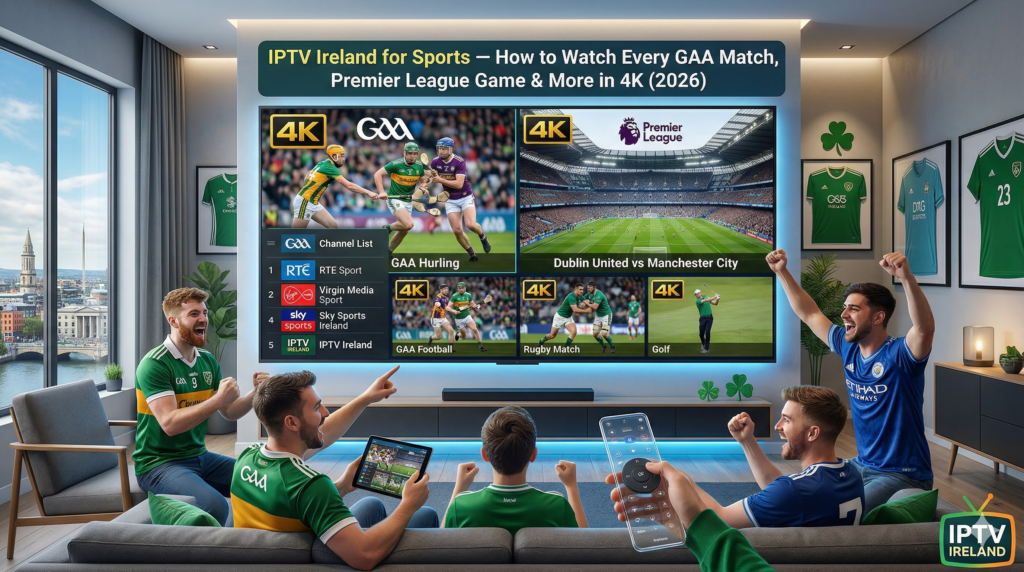 IPTV Ireland GAA and Premier League live sports streaming 4K