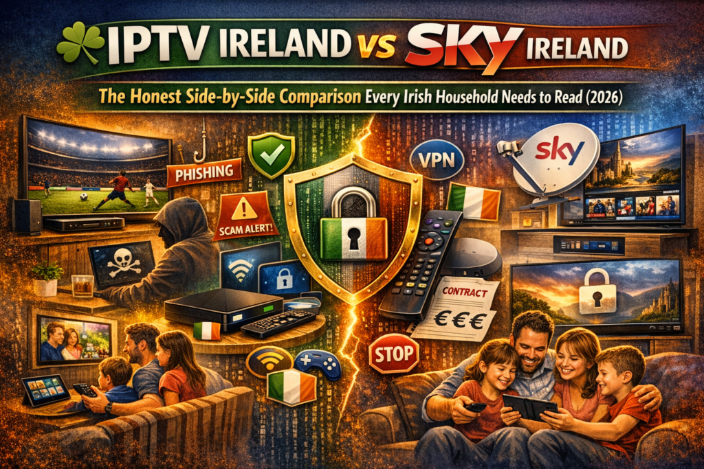 IPTV Ireland vs Sky Ireland honest comparison channels price sports 2026