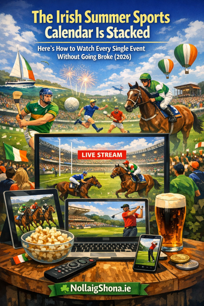 IPTV Ireland summer sports GAA Premier League F1 tennis 2026