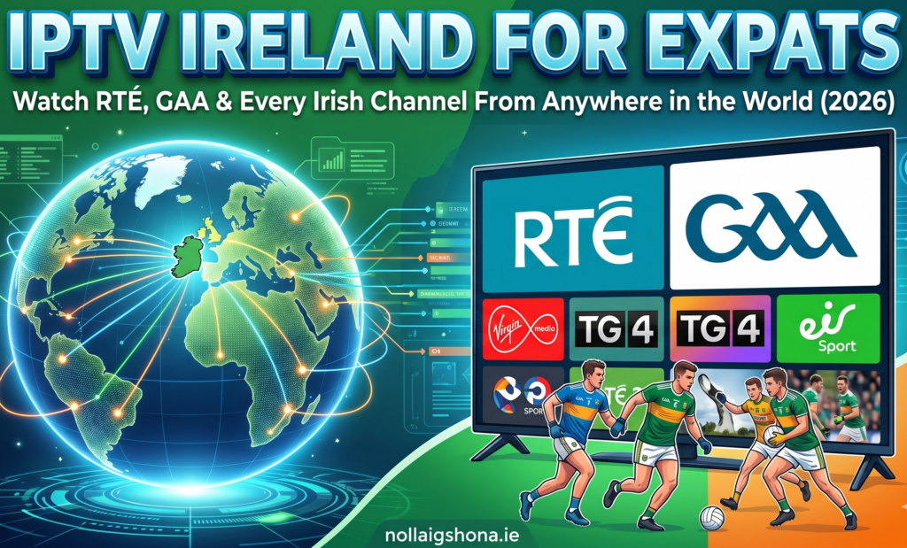 IPTV Ireland for Irish expats watch RTÉ GAA Irish TV abroad 2026