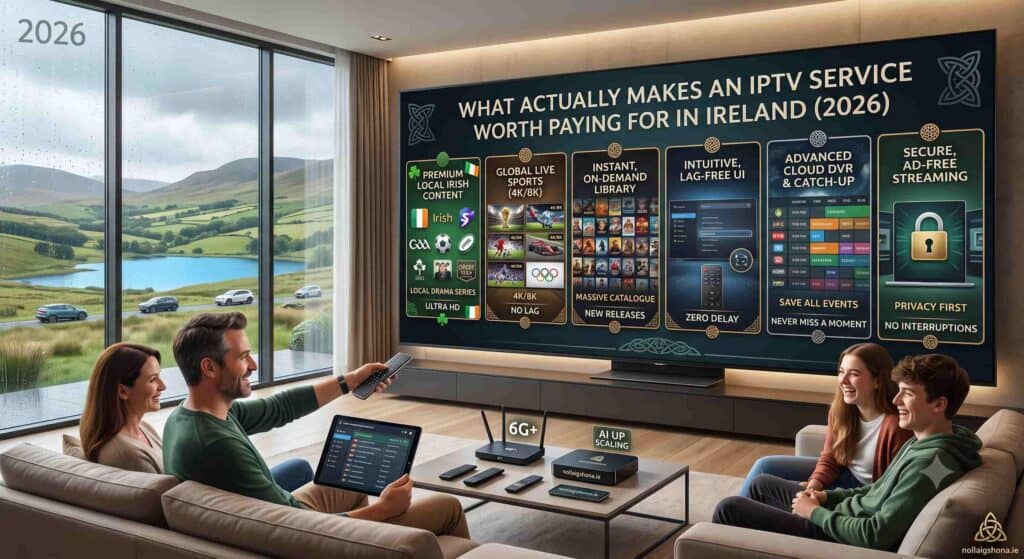 IPTV service Ireland quality comparison servers support uptime 2026
